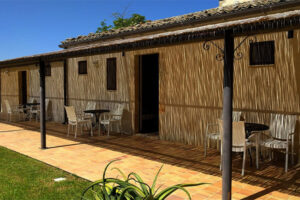 veranda dell'agriturismo Pozzo di Mazza di Siracusa